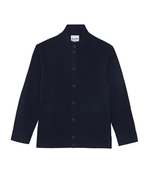 Kujten Gilets & Vestes | Veste Massimo Veste Cachemire Milano, 2 fils Bleumarinefoncé